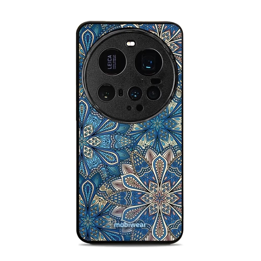 Lesklý kryt Mobiwear Glossy - Xiaomi 15 Ultra - G038G - Modré mandala květy