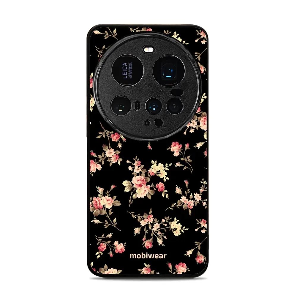 Lesklý kryt Mobiwear Glossy - Xiaomi 15 Ultra - G039G - Květy na černé