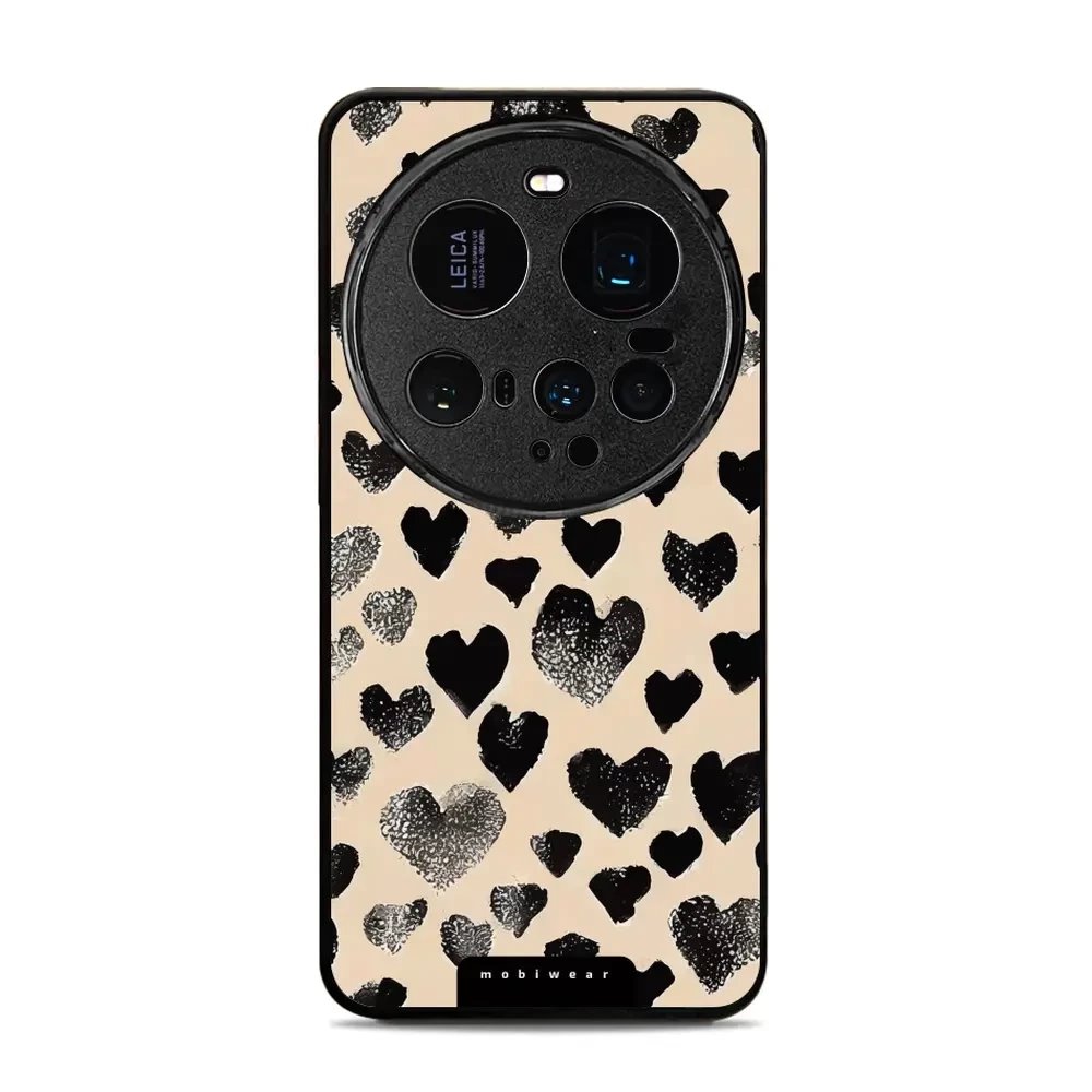 Lesklý kryt Mobiwear Glossy - Xiaomi 15 Ultra - GA51G Černá srdíčka