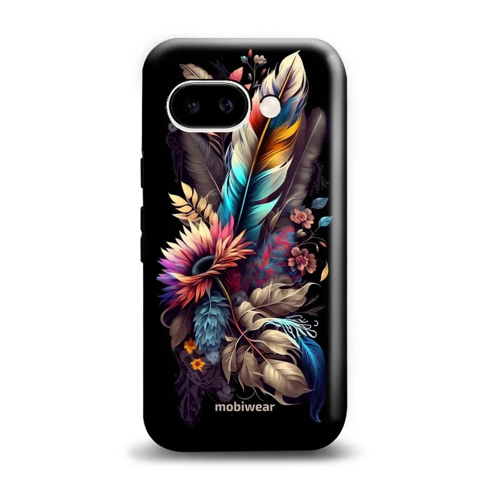 Odolný obal Mobiwear Elite Pro - Google Pixel 9A - E011E Kytice s pírkem