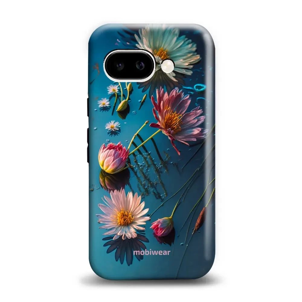Odolný obal Mobiwear Elite Pro - Google Pixel 9A - E013E Květy na hladině