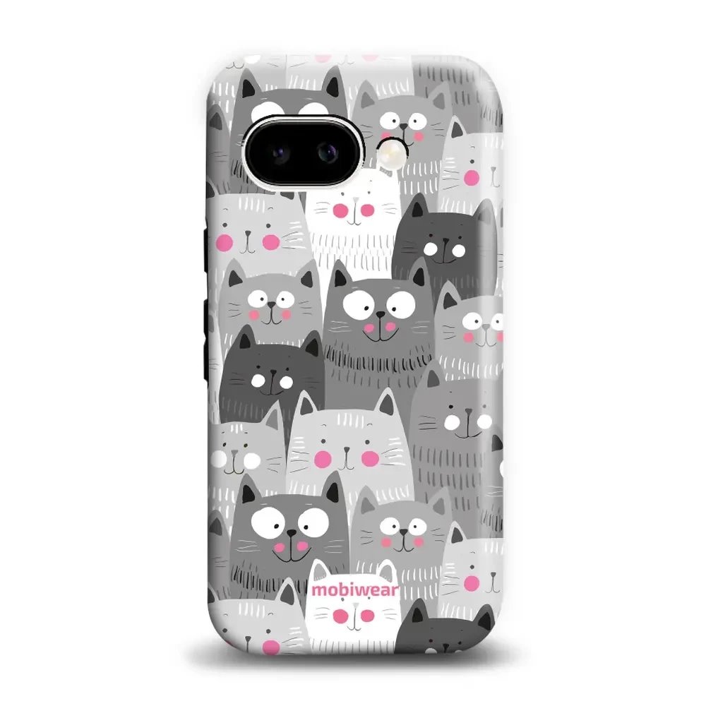 Odolný obal Mobiwear Elite Pro - Google Pixel 9A - E099E Kočičky