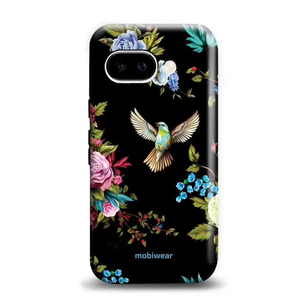Odolný obal Mobiwear Elite Pro - Google Pixel 9A - ED09E Ptáček a květy