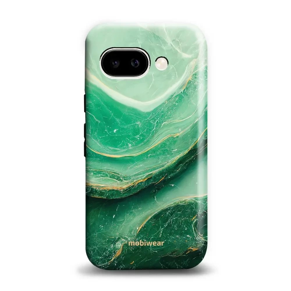 Odolný obal Mobiwear Elite Pro - Google Pixel 9A - EP38E Zelený mramor