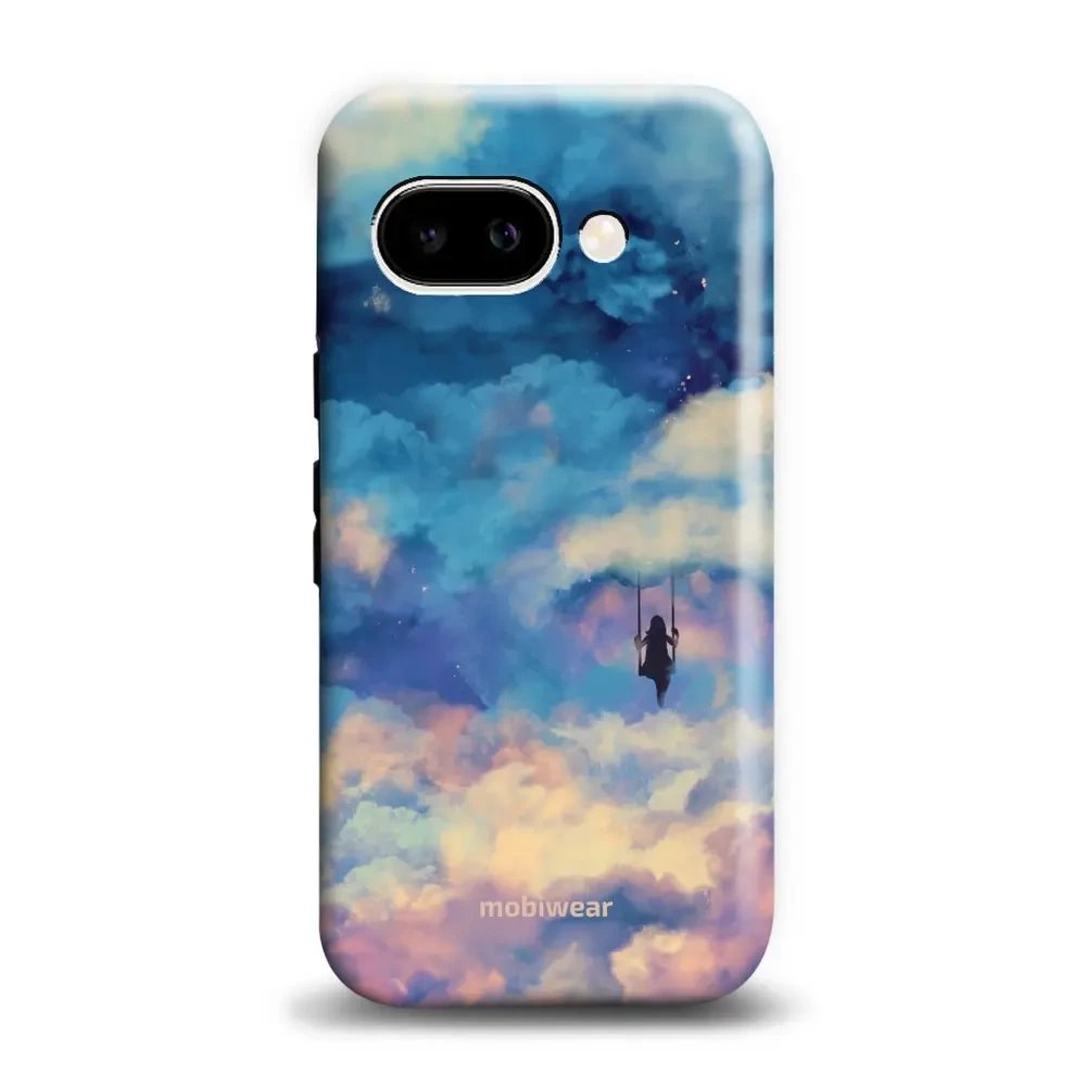 Odolný obal Mobiwear Elite Pro - Google Pixel 9A - ER09E Dívka na houpačce v oblacích