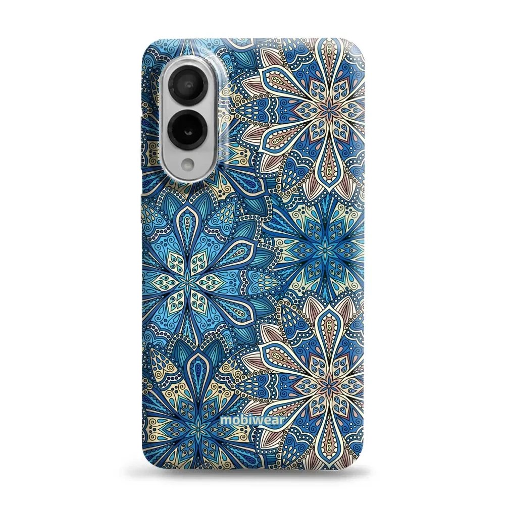 Odolný obal Mobiwear Elite Pro - Samsung Galaxy S25 Edge - E108E Modré mandala květy