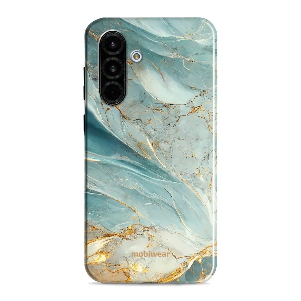 Odolný obal Mobiwear Elite Pro - Samsung Galaxy A36 5G - EP34E Zelenkavý a zlatavý mramor