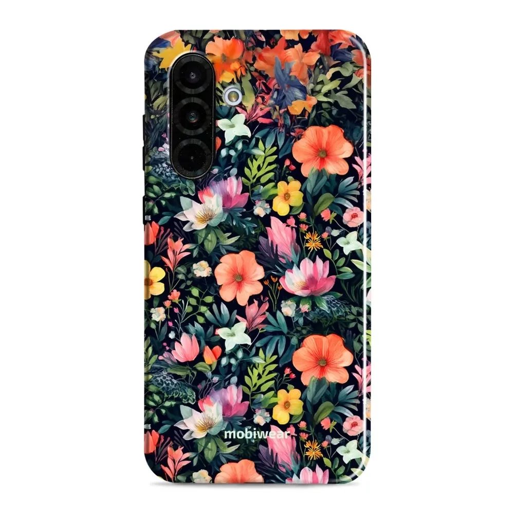 Odolný obal Mobiwear Elite Pro - Samsung Galaxy A36 5G - EP48E Pestré kvítky - VÝPRODEJ