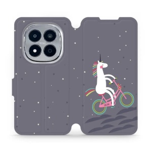 Flipové pouzdro Mobiwear - Xiaomi Redmi Note 15 Pro 5G - V024P Jednorožec na kole