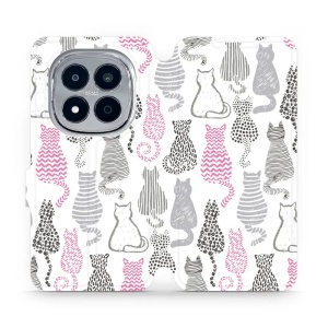 Flipové pouzdro Mobiwear - Xiaomi Redmi Note 15 Pro 5G - MX01S Kočičí zádíčka