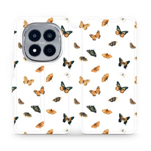 Flipové pouzdro Mobiwear - Xiaomi Redmi Note 15 Pro 5G - VP77S Oranžoví motýlci