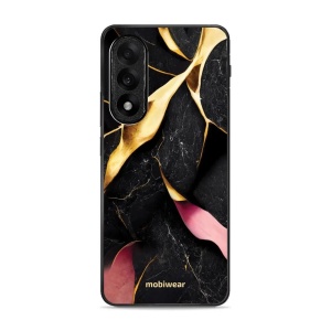 Lesklý kryt Mobiwear Glossy - OnePlus Nord 5 - G021G Černý a zlatavý mramor