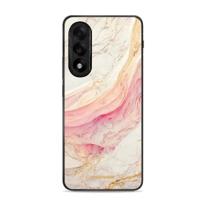 Lesklý kryt Mobiwear Glossy - OnePlus Nord 5 - G027G - Růžový a zlatavý mramor
