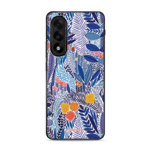 Lesklý kryt Mobiwear Glossy - OnePlus Nord 5 - G037G - Modrá květena