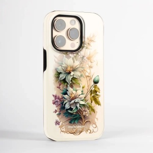 Odolný obal Mobiwear Elite Pro - Google Pixel 9 Pro XL - E014E Krémové květy
