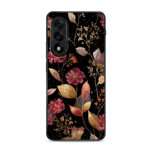 Lesklý kryt Mobiwear Glossy - OnePlus Nord 5 - V171S Zlatavé lístky a květy