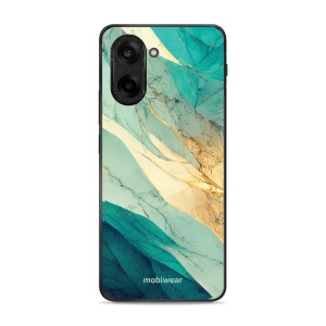 Lesklý kryt Mobiwear Glossy - OnePlus Nord CE5 - G024G - Zlatavý a zelenkavý mramor
