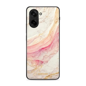 Lesklý kryt Mobiwear Glossy - OnePlus Nord CE5 - G027G - Růžový a zlatavý mramor