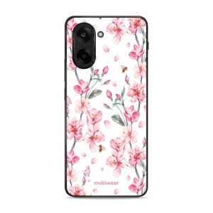 Lesklý kryt Mobiwear Glossy - OnePlus Nord CE5 - G033G - Růžové květy