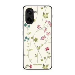 Lesklý kryt Mobiwear Glossy - OnePlus Nord CE5 - G035G - Tenké rostlinky s květy