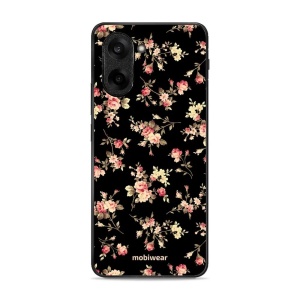 Lesklý kryt Mobiwear Glossy - OnePlus Nord CE5 - G039G - Květy na černé