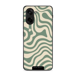 Lesklý kryt Mobiwear Glossy - OnePlus Nord CE5 - GA57G Zelené a béžové zkrouceniny