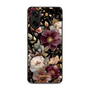 Lesklý kryt Mobiwear Glossy - OnePlus Nord CE5 - V169S Zlatavé kvítky