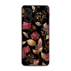 Lesklý kryt Mobiwear Glossy - OnePlus Nord CE5 - V171S Zlatavé lístky a květy