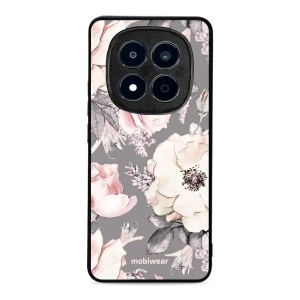 Lesklý kryt Mobiwear Glossy - Xiaomi Redmi Note 15 Pro Plus 5G - G034G - Květy na šedém pozadí