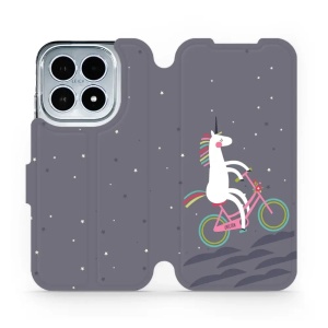 Flipové pouzdro Mobiwear - Xiaomi 17 - V024P Jednorožec na kole