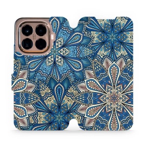 Flipové pouzdro Mobiwear - Xiaomi 15T Pro - V108P Modré mandala květy