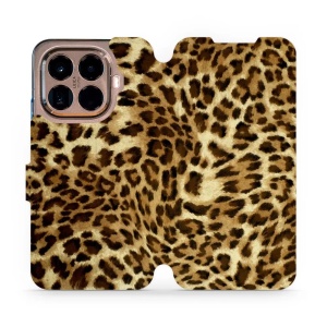 Flipové pouzdro Mobiwear - Xiaomi 15T Pro - VA33P Leopardí vzor