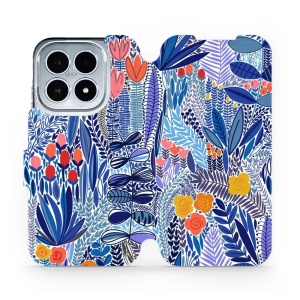 Flipové pouzdro Mobiwear - Xiaomi 17 - MP03P Modrá květena