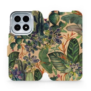Flipové pouzdro Mobiwear - Xiaomi 17 - VP05S Sukulenty