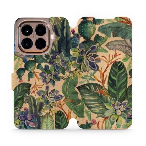 Flipové pouzdro Mobiwear - Xiaomi 15T Pro - VP05S Sukulenty
