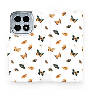 Flipové pouzdro Mobiwear - Xiaomi 17 - VP77S Oranžoví motýlci