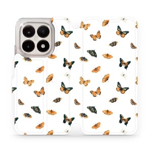 Flipové pouzdro Mobiwear - Xiaomi 15T - VP77S Oranžoví motýlci