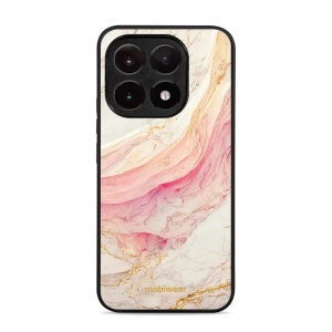Lesklý kryt Mobiwear Glossy - Xiaomi 15T - G027G - Růžový a zlatavý mramor