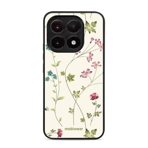 Lesklý kryt Mobiwear Glossy - Xiaomi 15T - G035G - Tenké rostlinky s květy