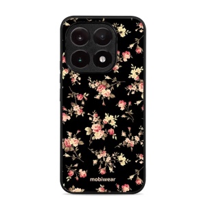 Lesklý kryt Mobiwear Glossy - Xiaomi 15T - G039G - Květy na černé