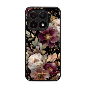 Lesklý kryt Mobiwear Glossy - Xiaomi 15T - V169S Zlatavé kvítky