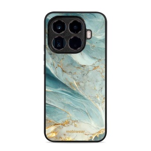 Lesklý kryt Mobiwear Glossy - Xiaomi 15T Pro - G022G Zelenkavý a zlatavý mramor