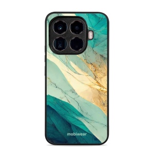 Lesklý kryt Mobiwear Glossy - Xiaomi 15T Pro - G024G - Zlatavý a zelenkavý mramor