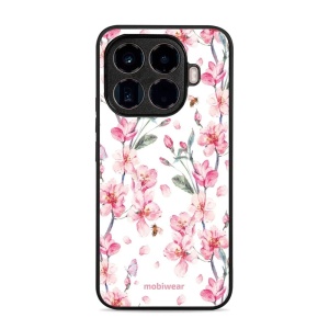 Lesklý kryt Mobiwear Glossy - Xiaomi 15T Pro - G033G - Růžové květy