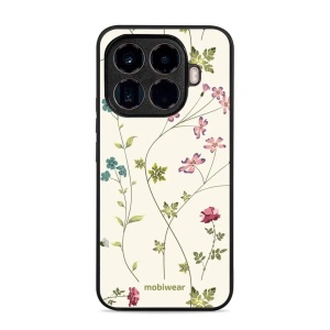 Lesklý kryt Mobiwear Glossy - Xiaomi 15T Pro - G035G - Tenké rostlinky s květy