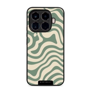 Lesklý kryt Mobiwear Glossy - Xiaomi 15T Pro - GA57G Zelené a béžové zkrouceniny