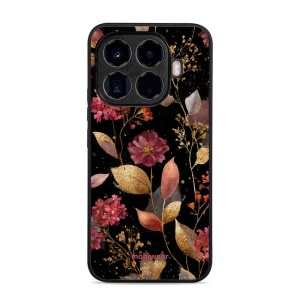 Lesklý kryt Mobiwear Glossy - Xiaomi 15T Pro - V171S Zlatavé lístky a květy