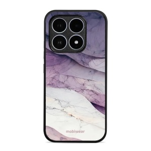 Lesklý kryt Mobiwear Glossy - Xiaomi 17 - G028G - Bílý a fialový mramor