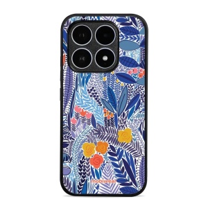 Lesklý kryt Mobiwear Glossy - Xiaomi 17 - G037G - Modrá květena