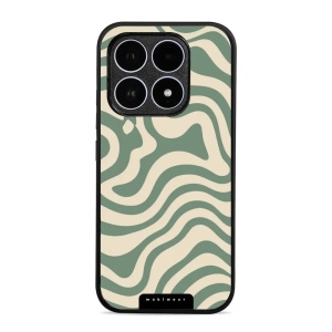 Lesklý kryt Mobiwear Glossy - Xiaomi 17 - GA57G Zelené a béžové zkrouceniny
